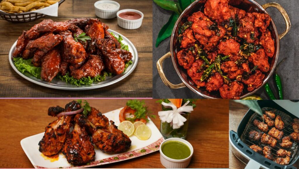 Tandoori chicken wings recipe made in oven or air fryer Ingredients