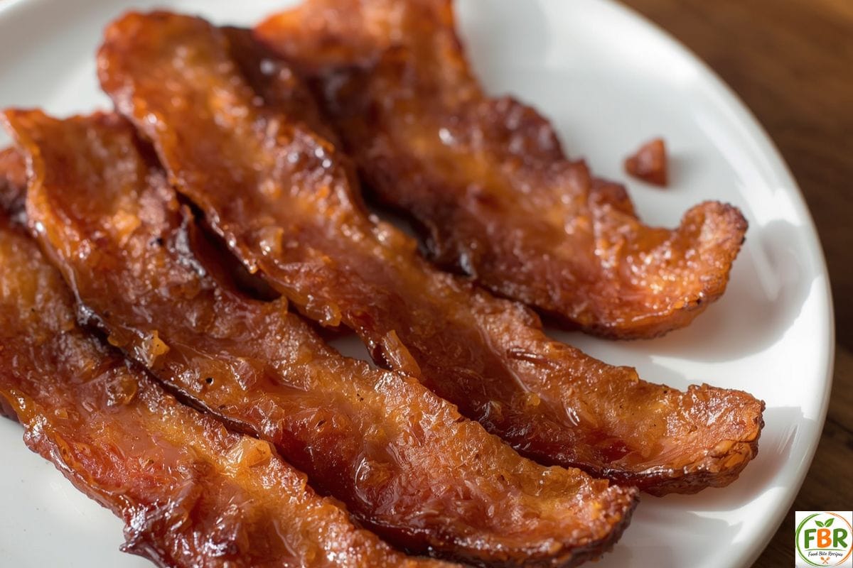 Brown Sugar Bacon Recipe with crispy caramelized bacon slices