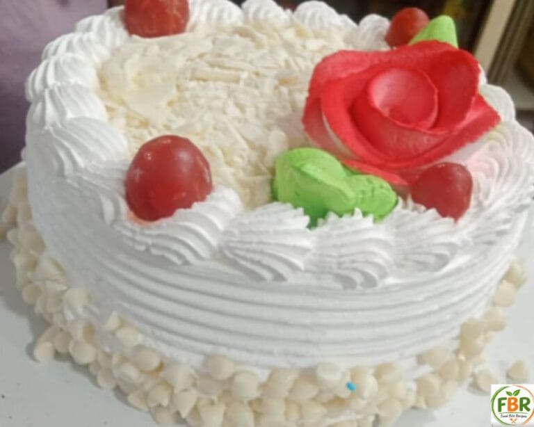 soft fluffy homemade vanilla cake with buttercream frosting