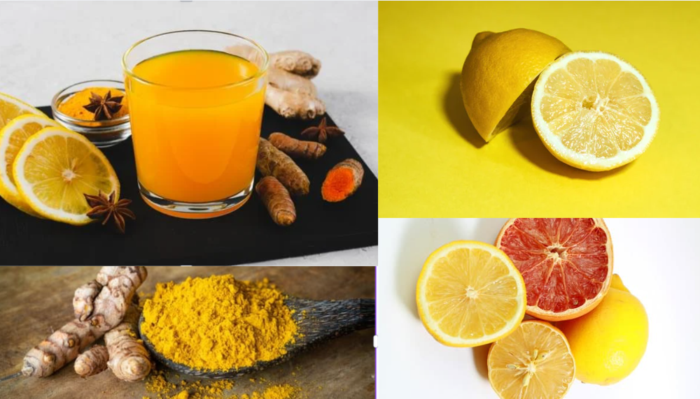 Anti inflammatory juice ingredients ginger turmeric lemon