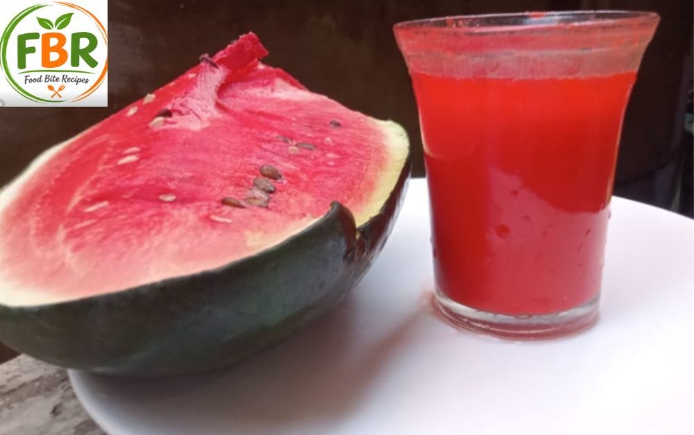 Easy homemade watermelon juice recipe with fresh watermelon
