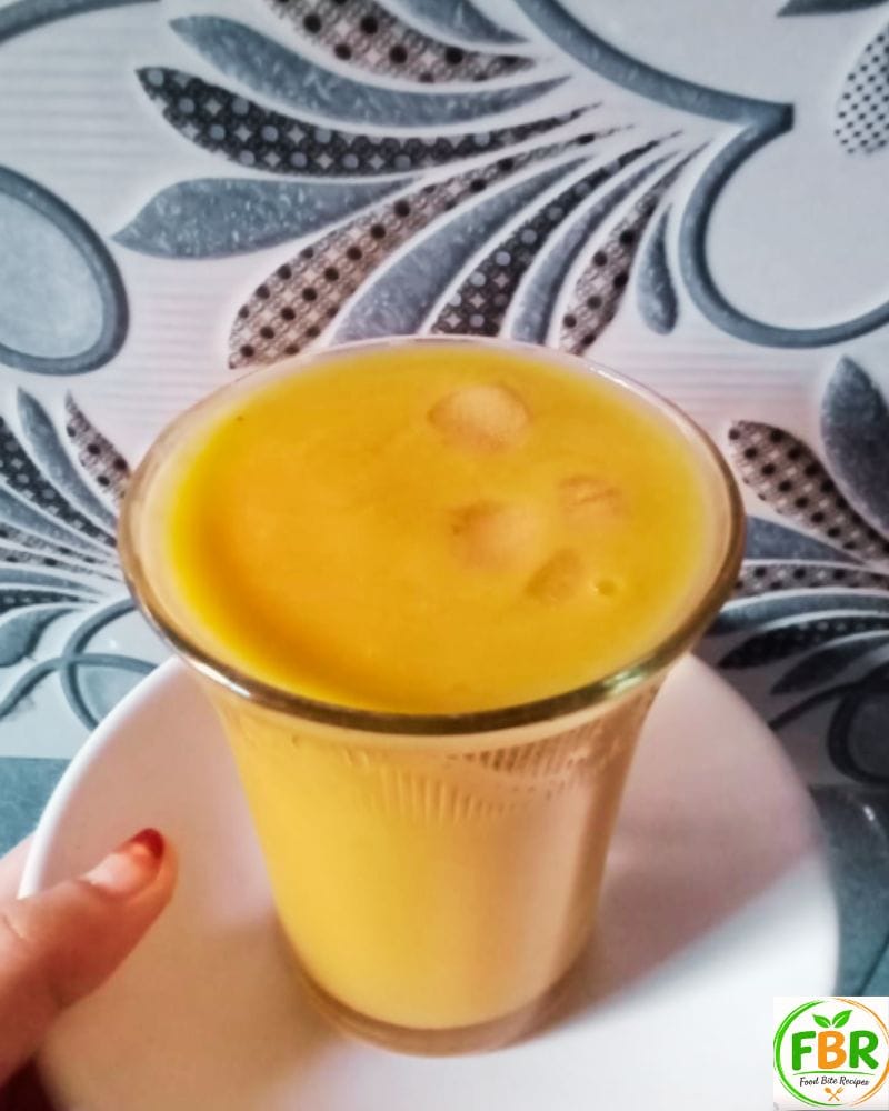 Healthy Mango Lassi with Almond Milk