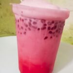 Homemade kulfi falooda with rose milk and basil seeds